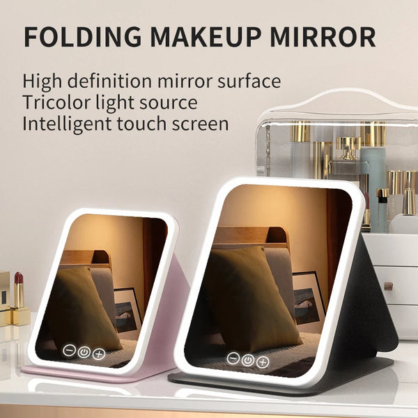 Portable LED Touch Makeup Mirror