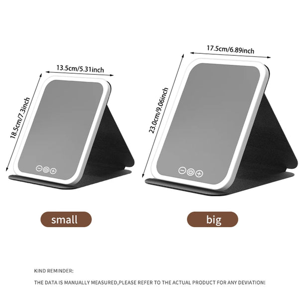 Portable LED Touch Makeup Mirror